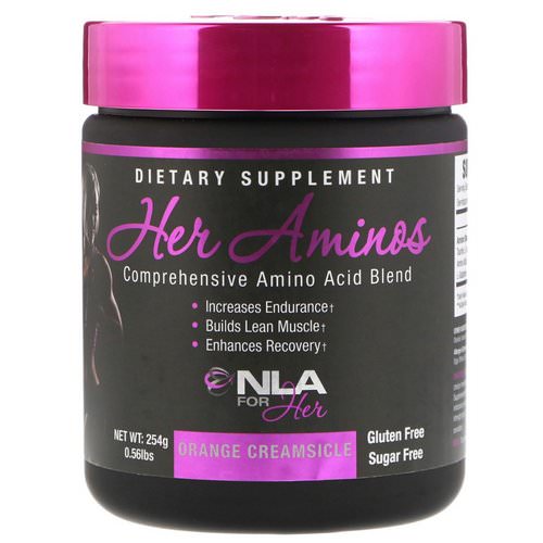NLA for Her, Her Aminos, Comprehensive Amino Acid Blend, Orange Creamsicle, 0.56 lb (254 g) Review