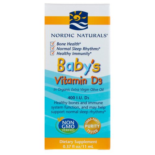 Nordic Naturals, Baby's Vitamin D3, 400 I.U, 0.37 fl oz (11 ml) Review