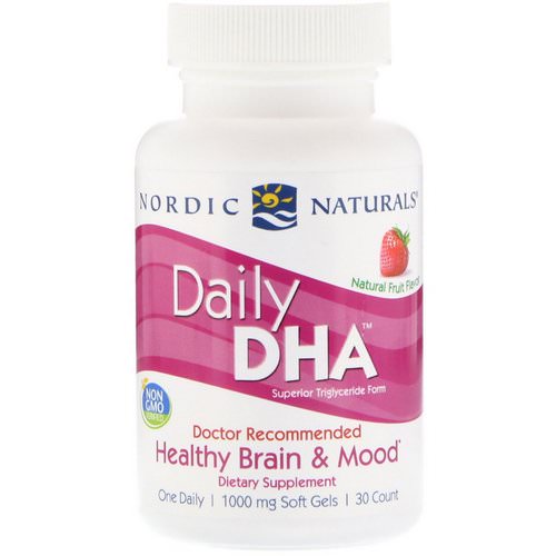 Nordic Naturals, Daily DHA, Natural Fruit Flavor, 1,000 mg, 30 Soft Gels Review