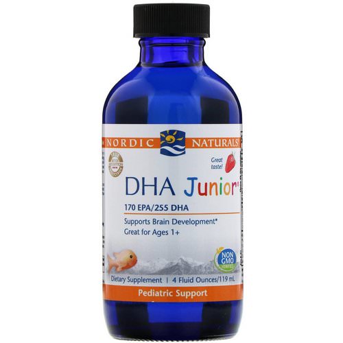 Nordic Naturals, DHA Junior, Great for Ages 1+, Strawberry, 4 fl oz (119 ml) Review