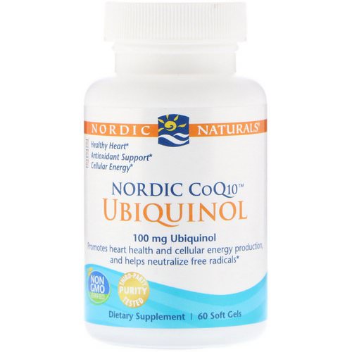 Nordic Naturals, Nordic CoQ10, Ubiquinol, 100 mg, 60 Soft Gels Review