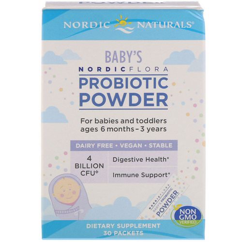 Nordic Naturals, Nordic Flora Baby's Probiotic Powder, 4 Billion CFU, 30 Packets Review