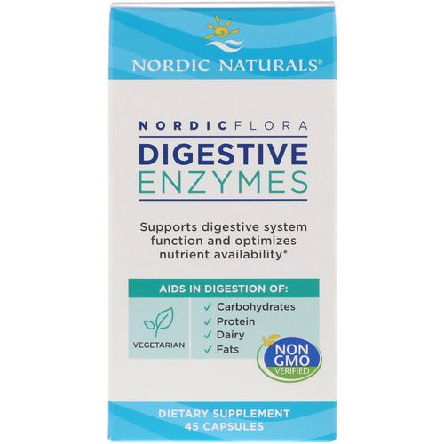 Nordic Naturals, Nordic Flora Digestive Enzymes, 45 Capsules Review