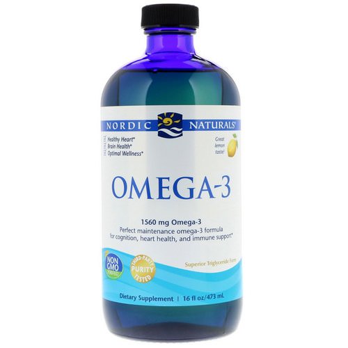 Nordic Naturals, Omega-3, Lemon, 1560 mg, 16 fl oz (473 ml) Review