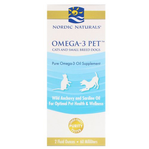 Nordic Naturals, Omega-3 Pet, Cats and Small Breed Dogs, 2 fl oz (60 ml) Review