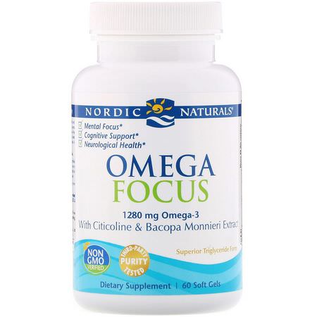 Nordic Naturals, Omega-3 Fish Oil, Cognitive, Memory Formulas