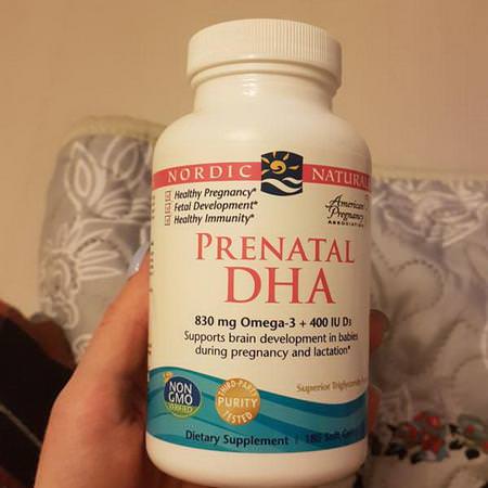 Nordic Naturals, Prenatal DHA, Unflavored Formula, 500 mg, 180 Soft Gels Review