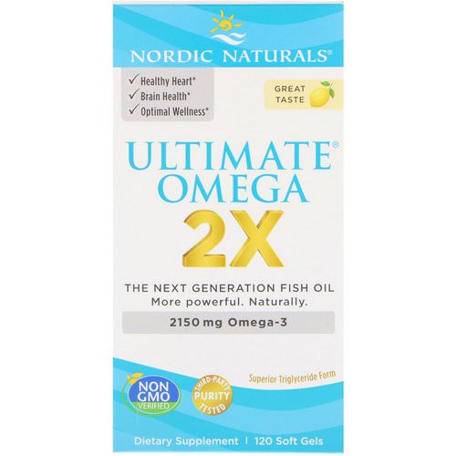 Nordic Naturals, Ultimate Omega 2X, 2150 mg, 120 Soft Gels Review