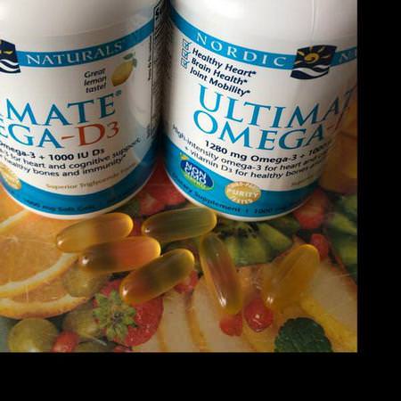 Nordic Naturals, Ultimate Omega-D3, Lemon, 1000 mg, 60 Soft Gels Review