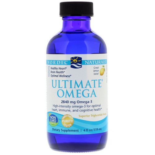 Nordic Naturals, Ultimate Omega, Lemon, 2,840 mg, 4 fl oz (119 ml) Review