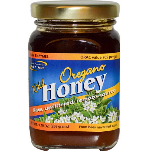 North American Herb & Spice, Wild Oregano Honey, 9.40 oz (266 g) Review