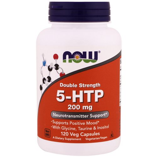 Now Foods, 5-HTP, Double Strength, 200 mg, 120 Veg Capsules Review