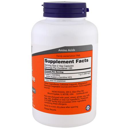 Acetyl L-Carnitine, Amino Acids, Supplements