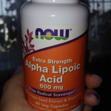 Now Foods, Alpha Lipoic Acid, Extra Strength, 600 mg, 120 Veg Capsules Review