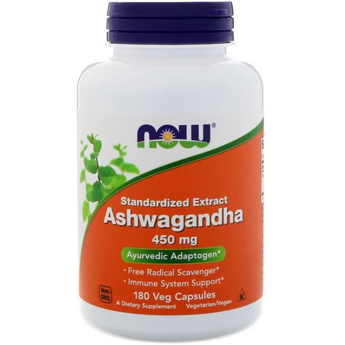 Now Foods, Ashwagandha, 450 mg, 180 Veg Capsules Review