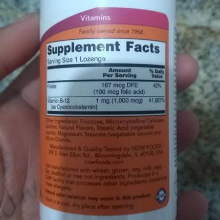 Now Foods, B-12, 1,000 mcg, 250 Lozenges Review