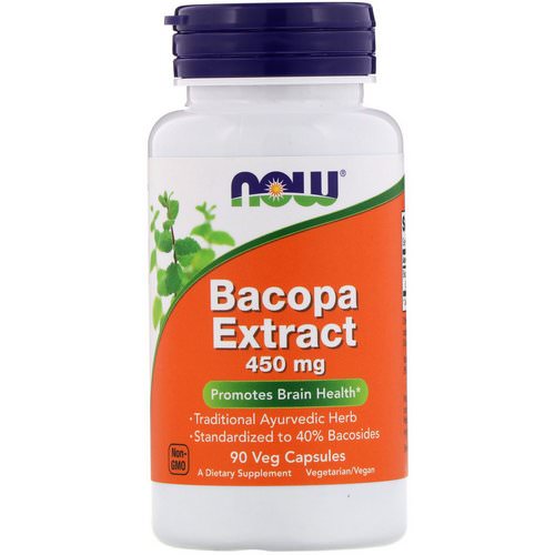 Now Foods, Bacopa Extract, 450 mg, 90 Veg Capsules Review