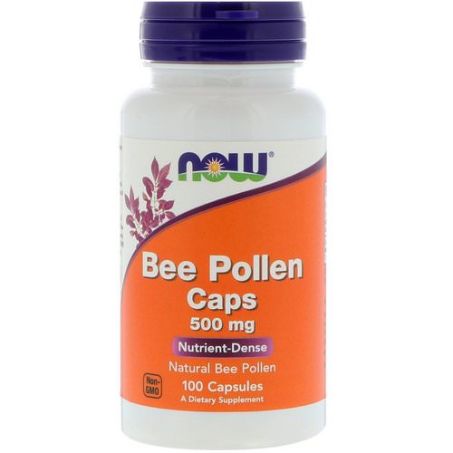 Now Foods, Bee Pollen Caps, 500 mg, 100 Capsules Review