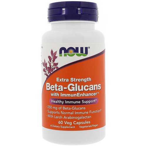 Now Foods, Beta-Glucans, with ImmunEnhancer, Extra Strength, 250 mg, 60 Veg Capsules Review