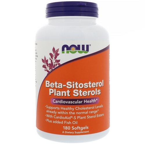 Now Foods, Beta-Sitosterol Plant Sterols, 180 Softgels Review