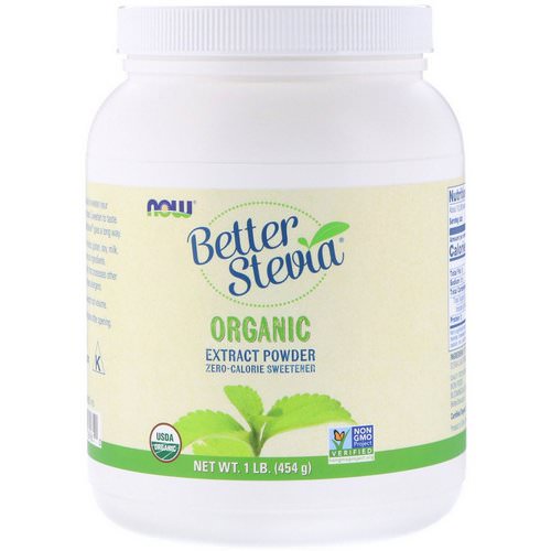 Now Foods, Better Stevia, Organic Extract Powder, 1 lb (454 g) Review