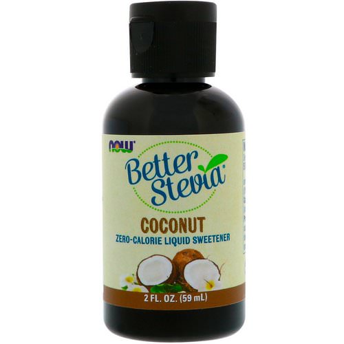Now Foods, Better Stevia, Zero-Calorie Liquid Sweetener, Coconut, 2 fl oz (59 ml) Review