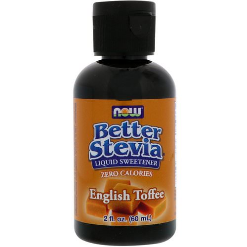 Now Foods, Better Stevia, Zero-Calorie Liquid Sweetener, English Toffee, 2 fl oz (60 ml) Review