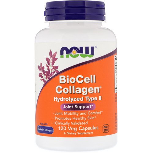 Now Foods, BioCell Collagen, Hydrolyzed Type II, 120 Veg Capsules Review