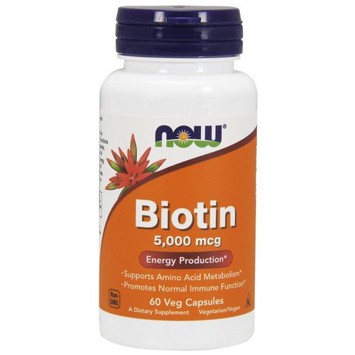 Now Foods, Biotin, 5,000 mcg, 60 Veg Capsules Review