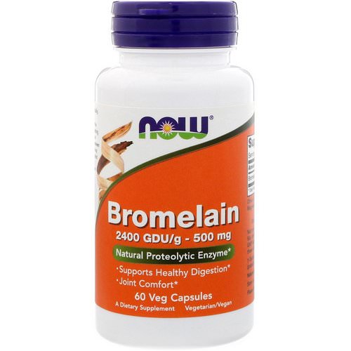 Now Foods, Bromelain, 500 mg, 60 Veg Capsules Review