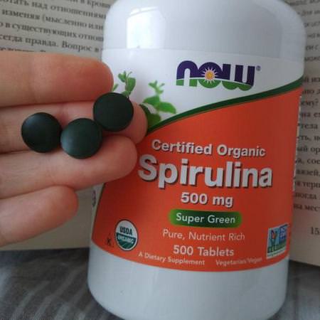 Now Foods, Certified Organic Spirulina, 500 mg, 180 Tablets Review