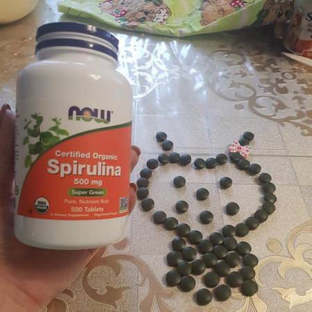 Now Foods, Certified Organic Spirulina, 500 mg, 200 Tablets Review