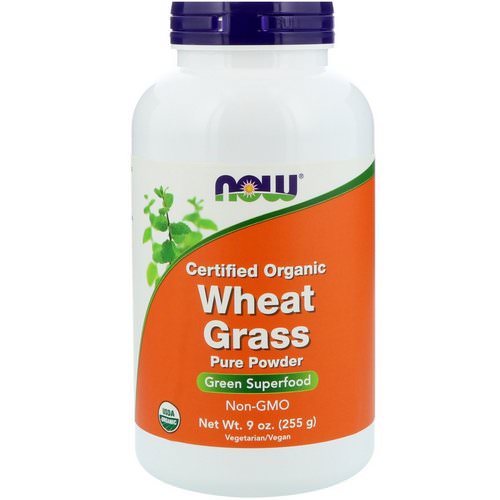 Now Foods, Certified Organic Wheat Grass, 9 oz (255 g) Review