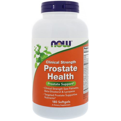 Now Foods, Clinical Strength Prostate Health, 180 Softgels Review
