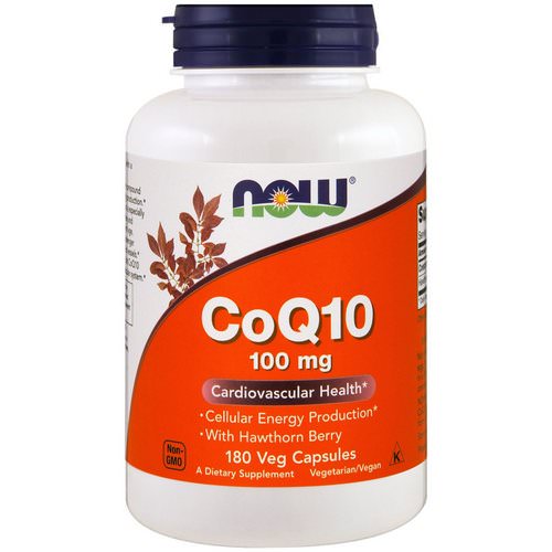 Now Foods, CoQ10, With Hawthorn Berry, 100 mg, 180 Veggie Capsules Review