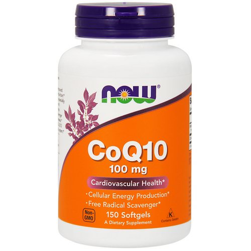Now Foods, CoQ10, With Vitamin E, 100 mg, 150 Softgels Review