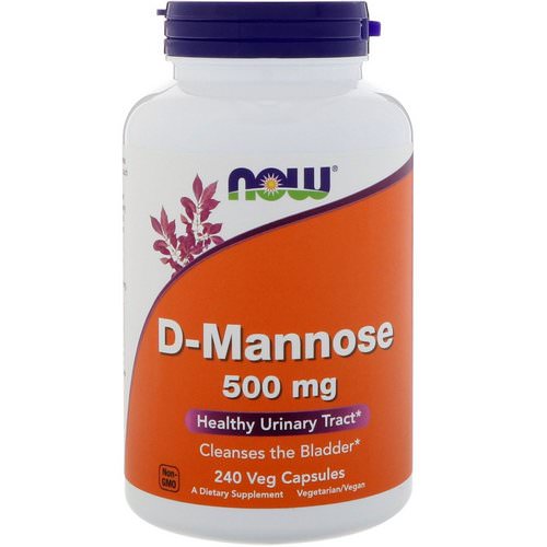 Now Foods, D-Mannose, 500 mg, 240 Veg Capsules Review