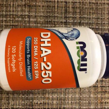 Now Foods, DHA-250/EPA-125, 120 Softgels Review