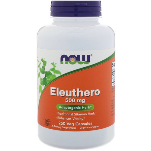 Now Foods, Eleuthero, 500 mg, 250 Veg Capsules Review