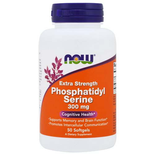 Now Foods, Extra Strength Phosphatidyl Serine, 300 mg, 50 Softgels Review