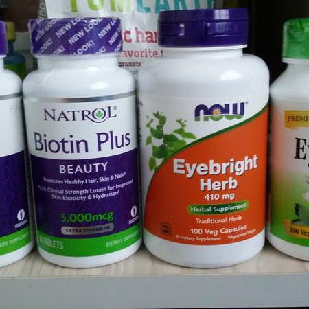Herbs Homeopathy Eyebright Non Gmo Now Foods