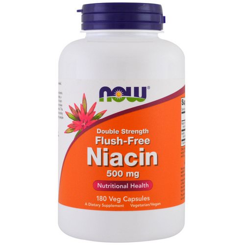 Now Foods, Flush-Free Niacin, Double Strength, 500 mg, 180 Veg Capsules Review