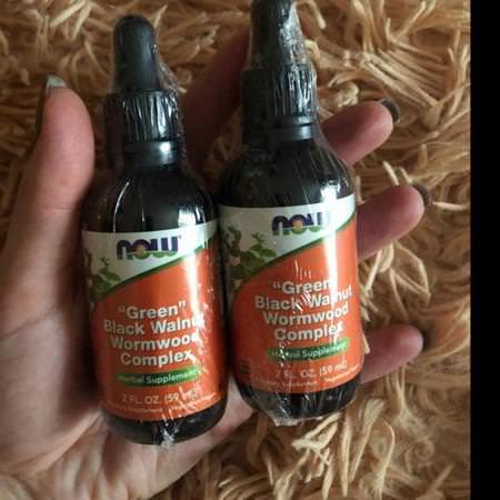 Now Foods, Fresh Green Black Walnut Wormwood Complex, 2 fl oz (60 ml) Review
