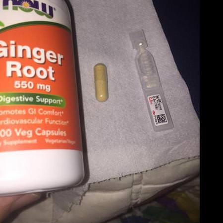 Now Foods, Ginger Root, 550 mg, 100 Veg Capsules Review