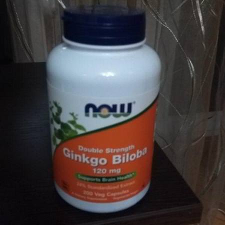 Now Foods, Ginkgo Biloba, Double Strength, 120 mg, 200 Veg Capsules Review