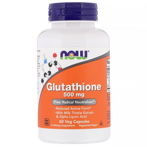 Now Foods, Glutathione, 500 mg, 60 Veg Capsules Review