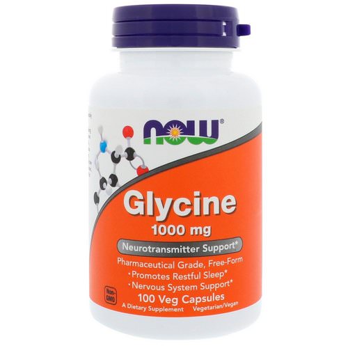 Now Foods, Glycine, 1,000 mg, 100 Veg Capsules Review