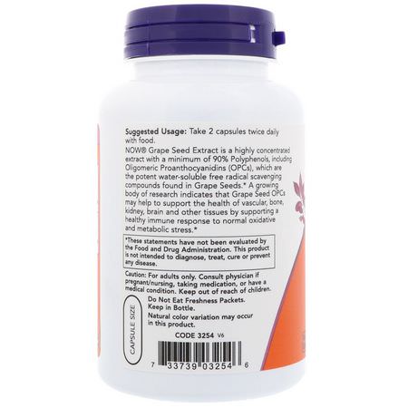 Now Foods, Grape Seed Extract