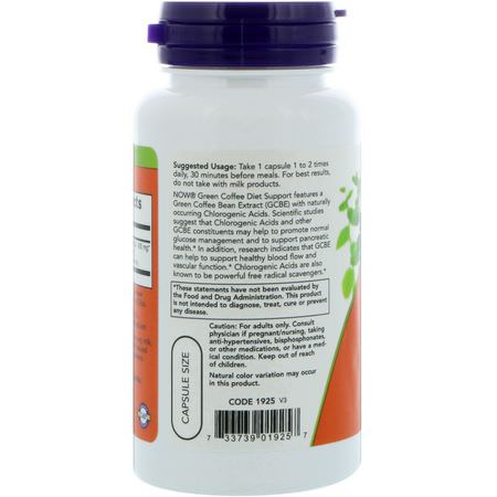 Now Foods, Green Coffee Bean Extract, Green Coffee Bean Extract