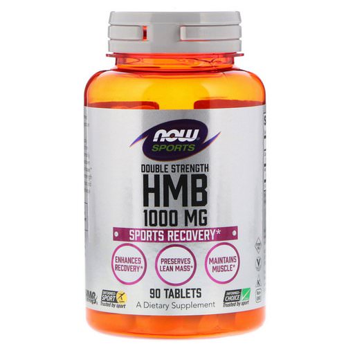 Now Foods, HMB, Double Strength, 1,000 mg, 90 Tablets Review